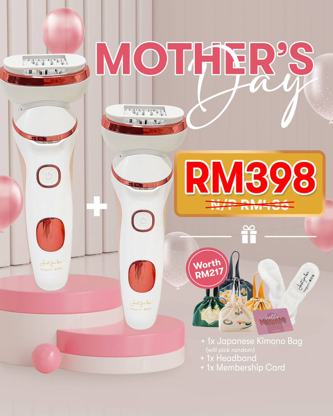 [Mother's Day  Special] Megami™ PERFEI - Epilator Bundle