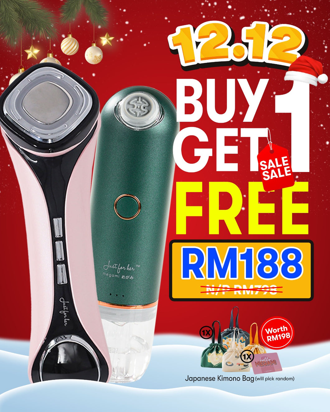 [BUY 1 FREE 1] Megami™ 8in1 Facial Renewal Device *FREE Hydro Facial Cleaner