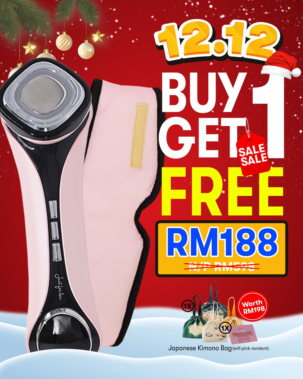 [BUY 1 FREE 1] Megami™ 8in1 Facial Renewal Device  *FREE Eye Massager