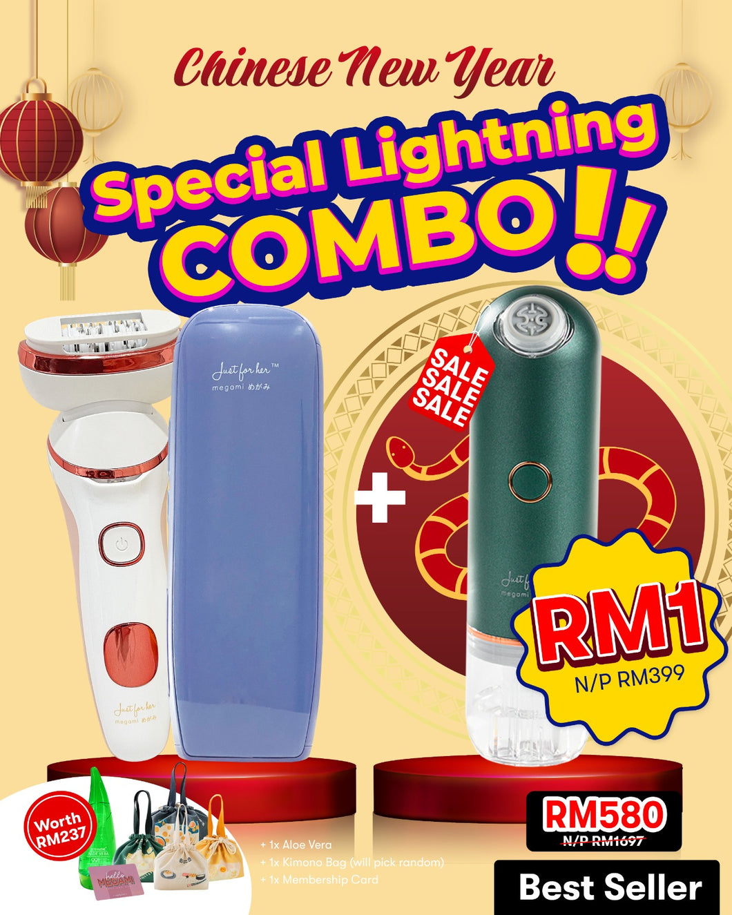 *NEW* CNY Special LIghtning +RM1 Combo **(Limited 100 Sets)