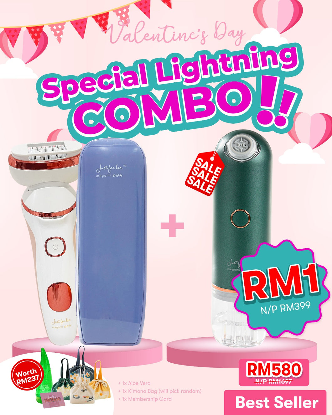 Valentine's Special Lightning +RM1 Combo **(Limited 100 Sets)