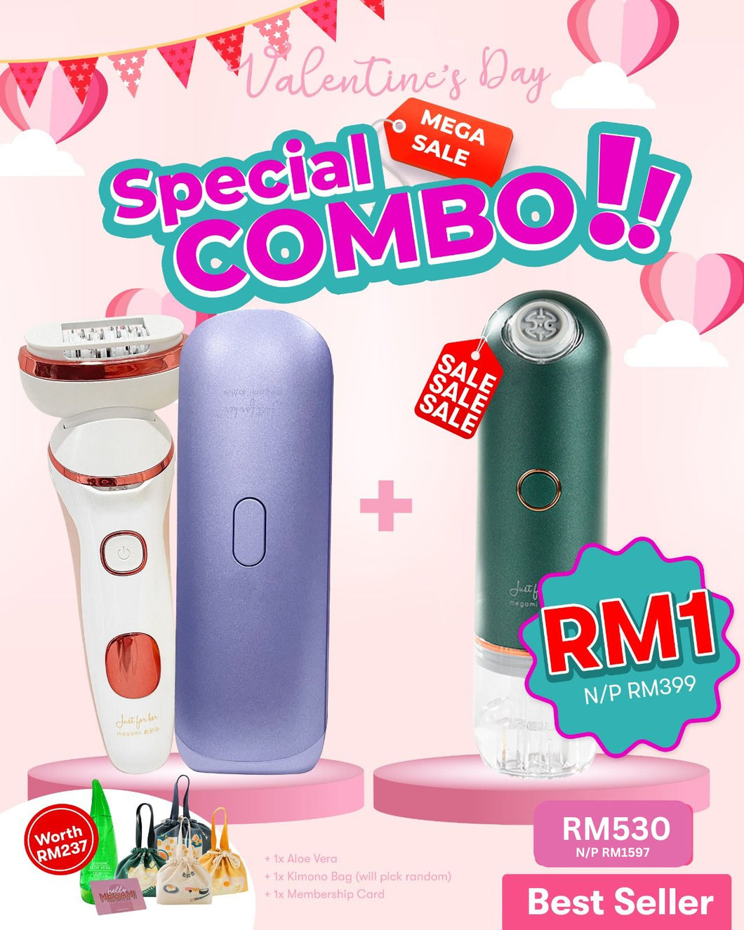 Valentine's Special +RM1 Combo **(Limited 100 Sets)