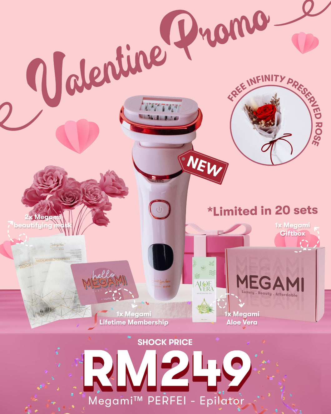 Megami™ Perfei Epilator Valentine Promo